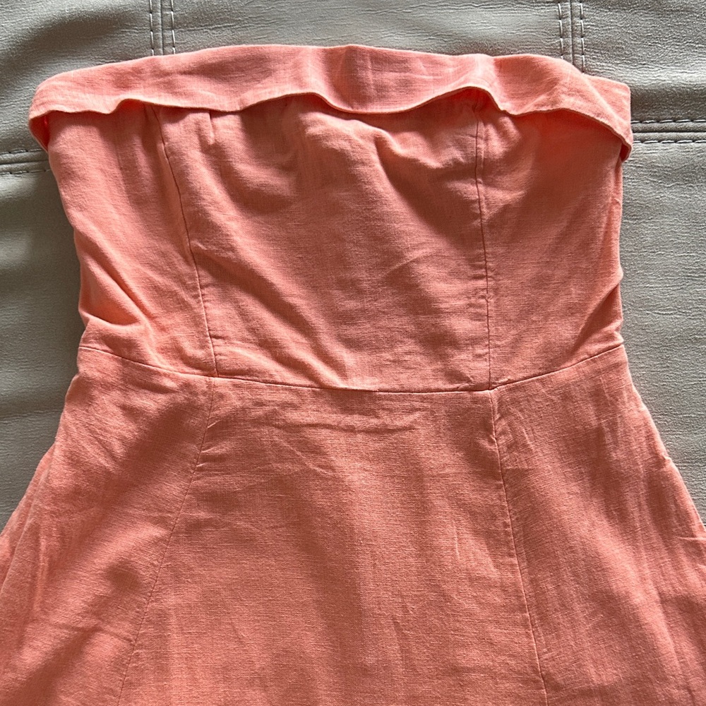 Abercrombie Strapless Coral Dress